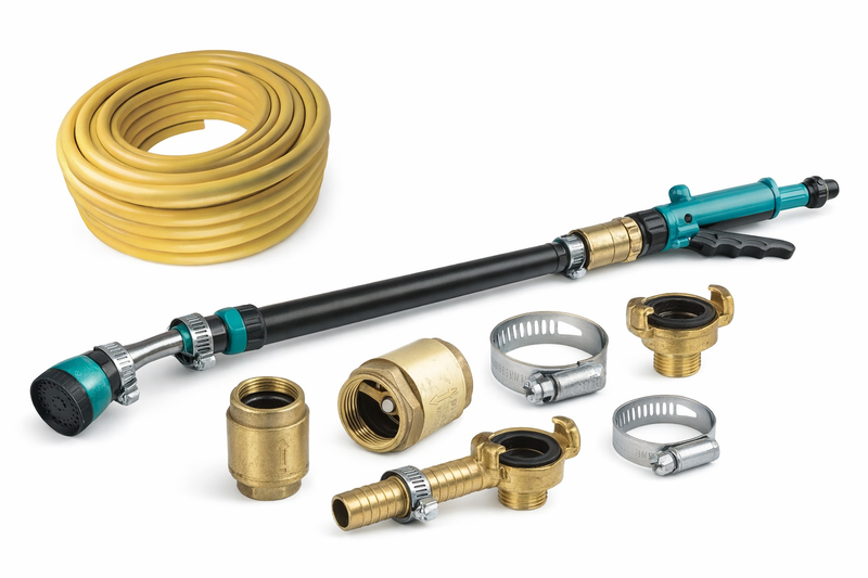 Gießstab , Schlauch & Anschlüsse