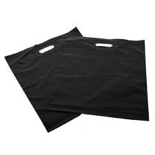 Schwarze Plastik Tüten