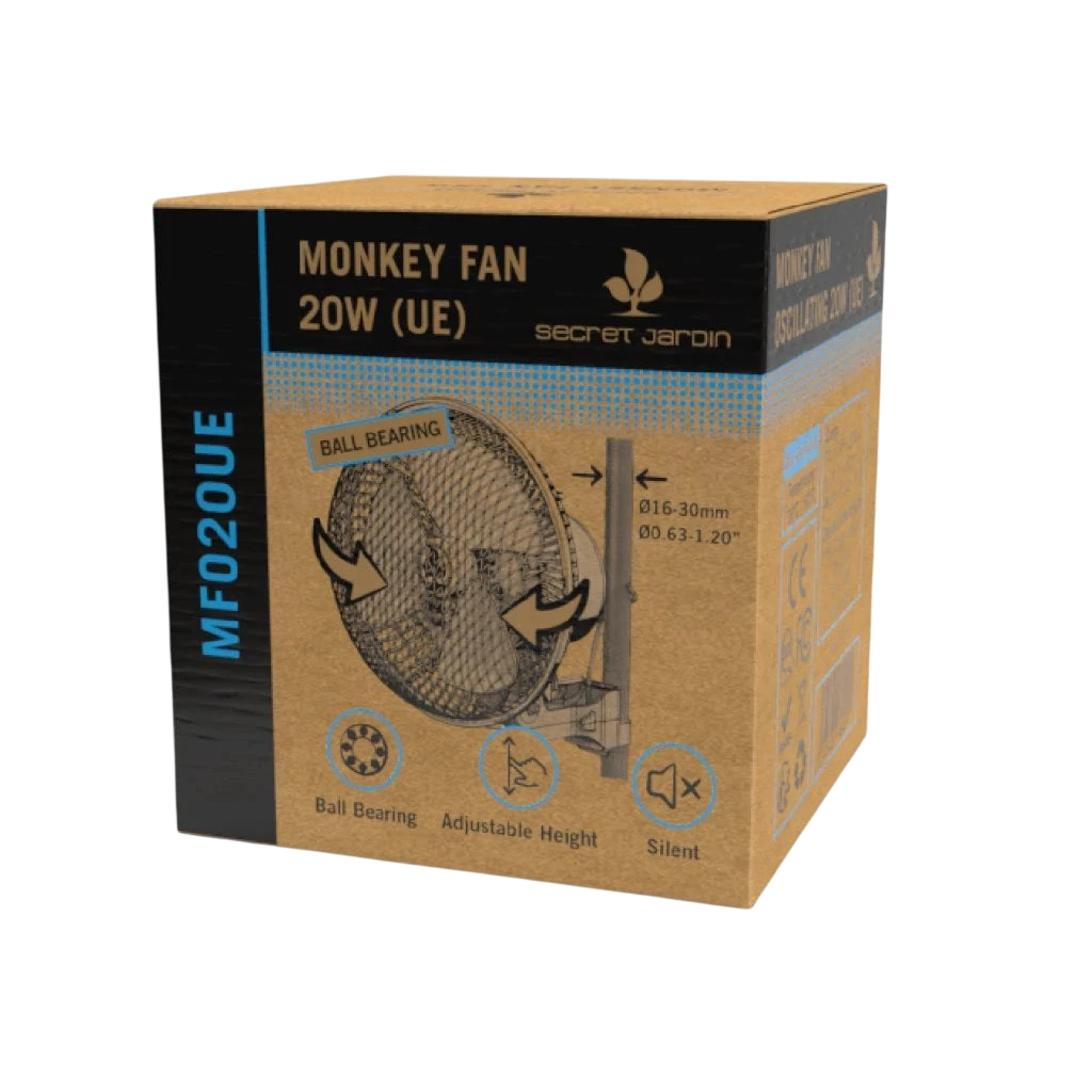 Monkey Schwenkbar Fan 20W, 21cm, Silent