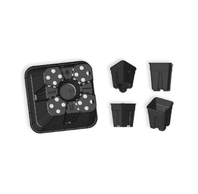Topf Quadrat mit Löchern 11L & 18L, ab