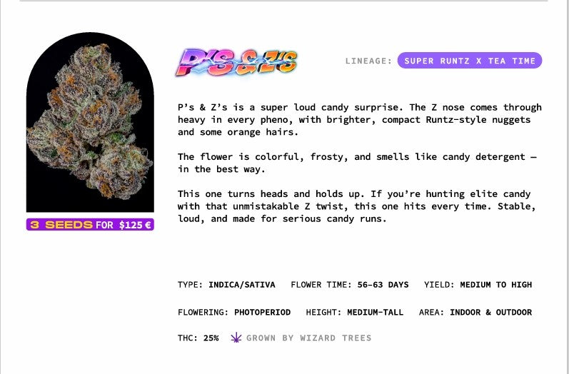 P's & Z's🏆Feminized 3Seeds