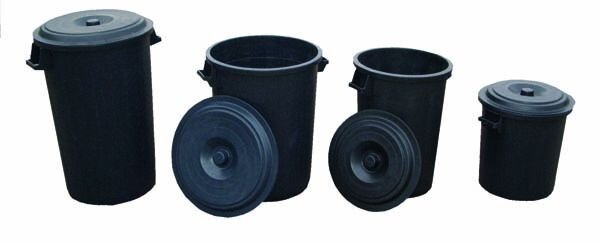 Runder Wasserbehälter mit Deckel